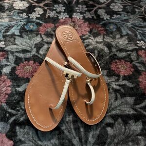 Tory Burch Leather Flip Flops